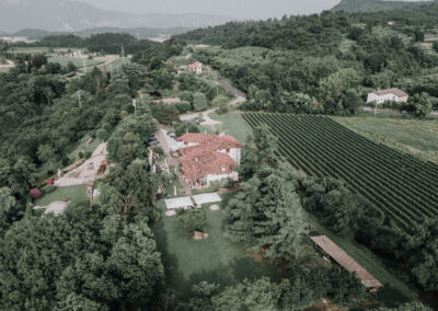 Ristorante La Dacia in mitten der Weinberge über Bardolino am Gardasee